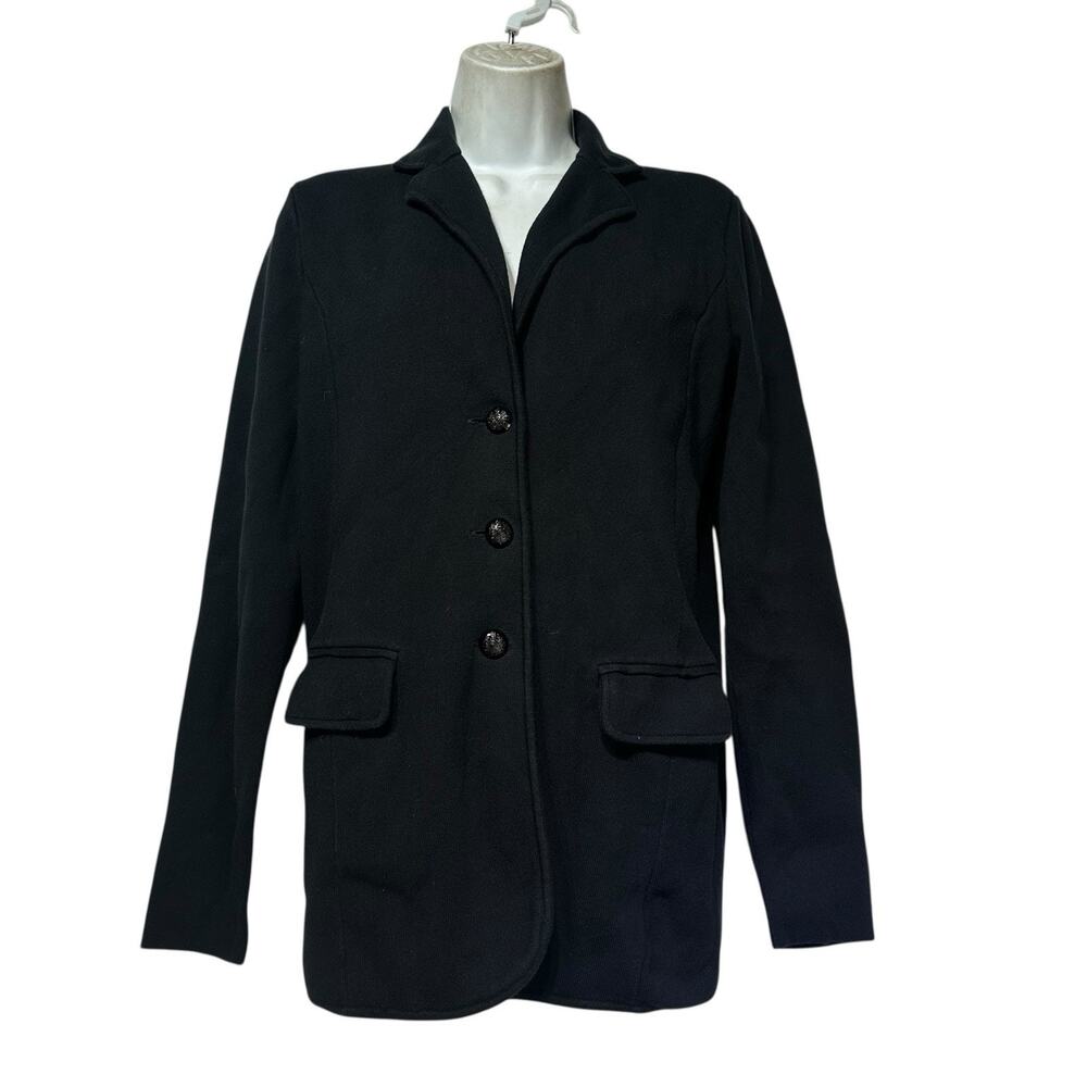 Lauren Ralph lauren black label black button up cardigan sweater Size S